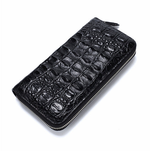 Siamese crocodile leather genuine leather long wallet business high quality wallet handbag wallet 