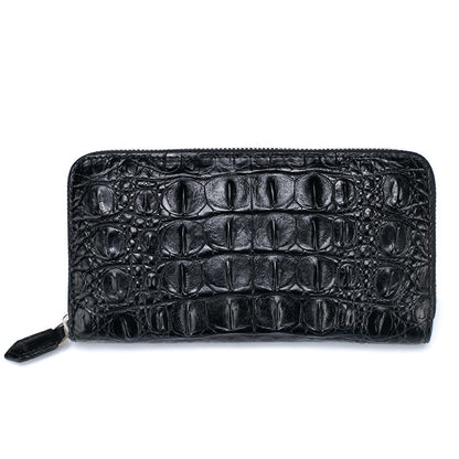 Siamese crocodile skin long wallet genuine leather wallet zipper high quality wallet handbag 