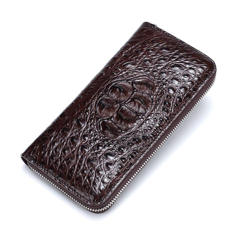 Siamese crocodile leather genuine leather long wallet business high quality wallet handbag wallet 