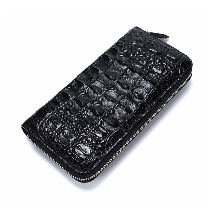 Siamese Crocodile Skin Men's Wallet Genuine Leather Wallet Popular Stylish Handbag 