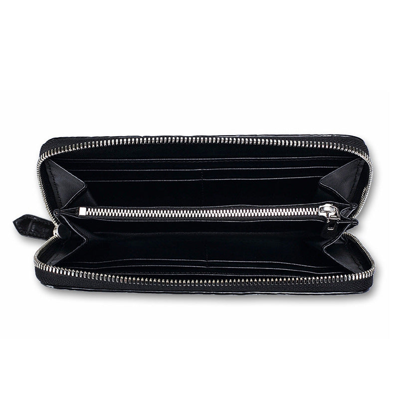 Siamese crocodile skin men's long wallet genuine leather wallet large capacity wallet 