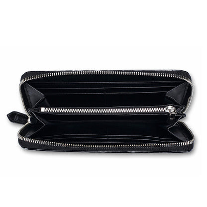 Siamese crocodile skin men's long wallet genuine leather wallet large capacity wallet 