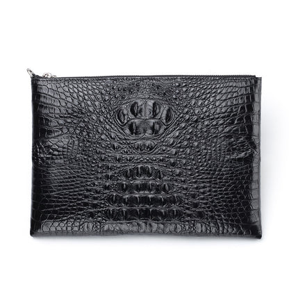 Siamese crocodile skin men's bag genuine leather handbag casual business use 