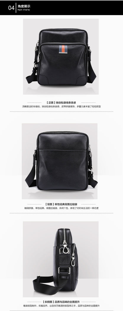 メンズショルダーバッグ牛皮本革製 多機能 カジュアル大容量ファッション 斜めがけバッグ