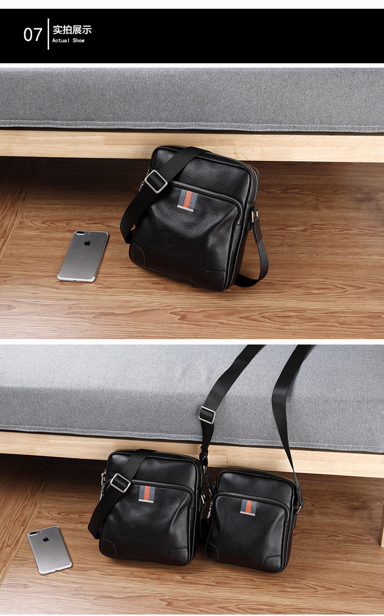 メンズショルダーバッグ牛皮本革製 多機能 カジュアル大容量ファッション 斜めがけバッグ