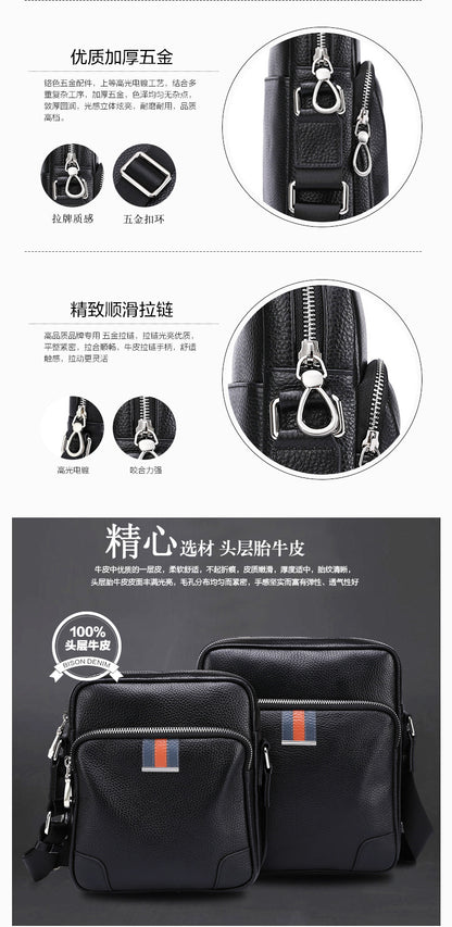 メンズショルダーバッグ牛皮本革製 多機能 カジュアル大容量ファッション 斜めがけバッグ