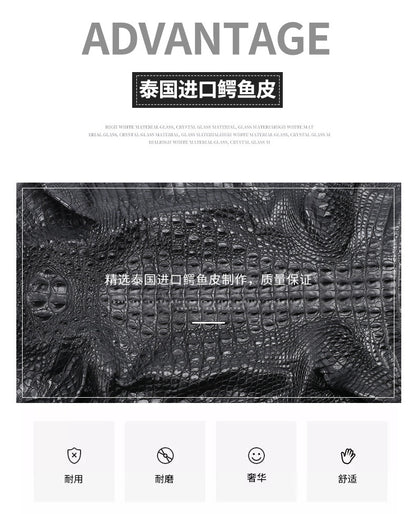 シャムワニ皮本革製メンズショルダーバッグビジネスカジュアル斜めがけバッグハンドバッグ