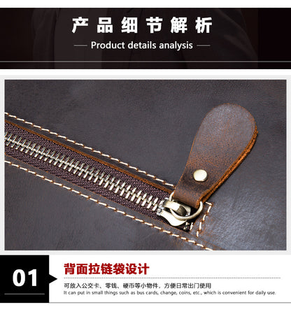 メンズショルダーバッグ 牛皮本革製 高品質 ヴィンテージ 大容量 男性斜めがけバッグ ブリーフケース