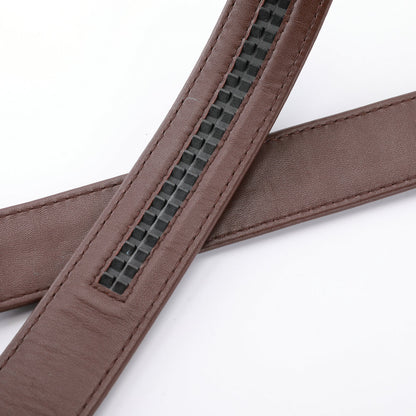 メンズベルト シャムワニ皮 本革製高品質 自動バックルカジュアル