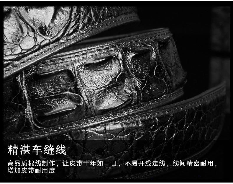 ワニ皮 本革 メンズベルト 自動バックル ビジネス カジュアル ギフト プレゼント