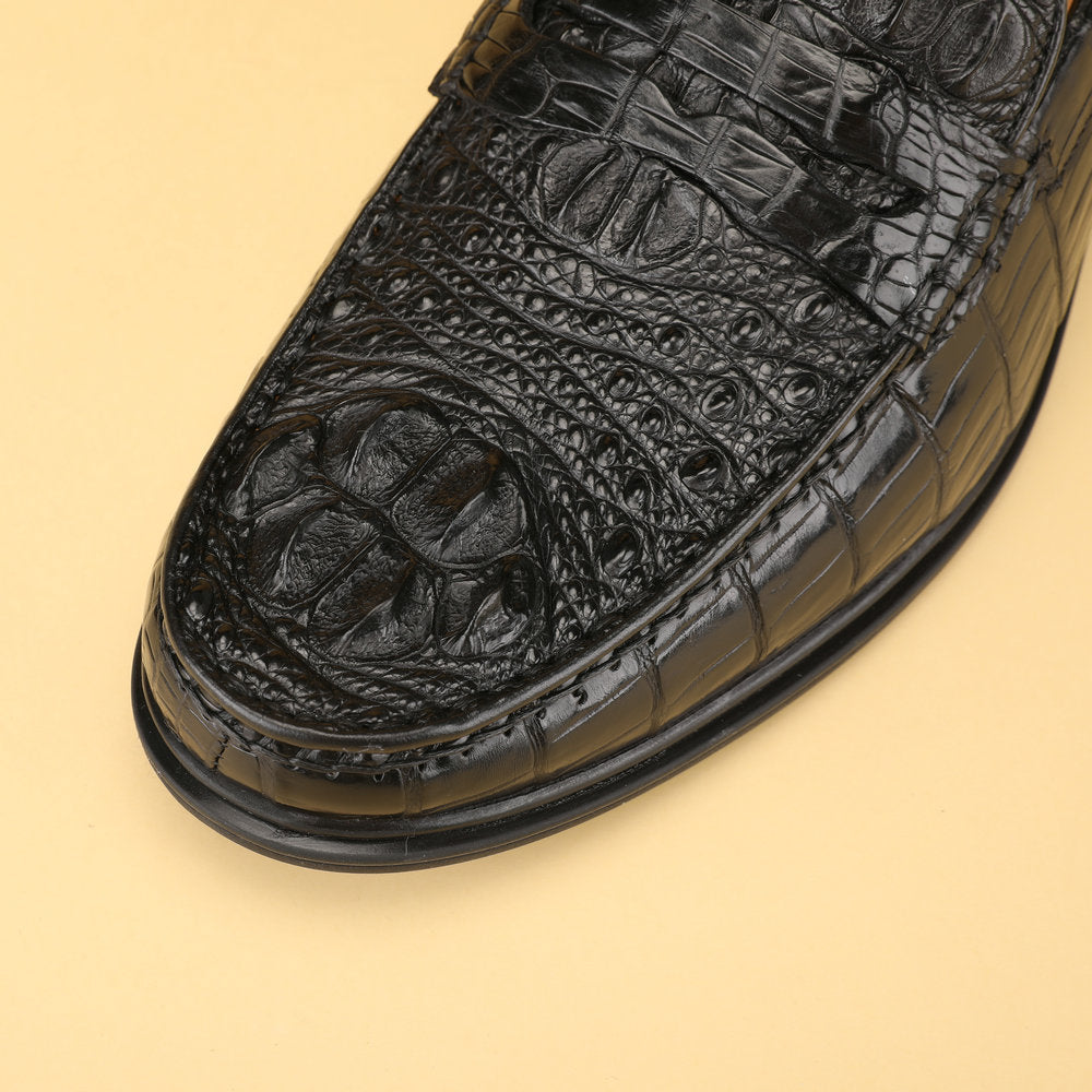 新型メンズ革靴ワニ皮本革モカシンビジネスカジュアル正装シューズ