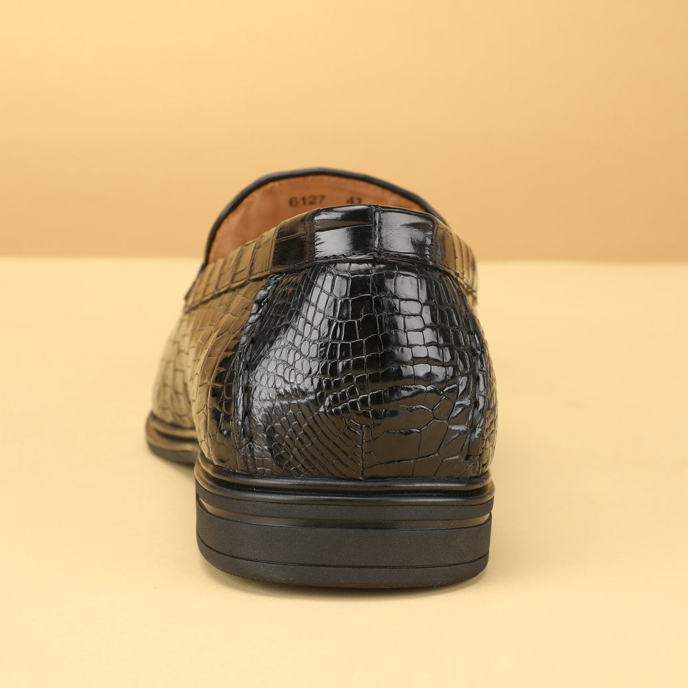 新型メンズ革靴ワニ皮本革モカシンビジネスカジュアル正装シューズ