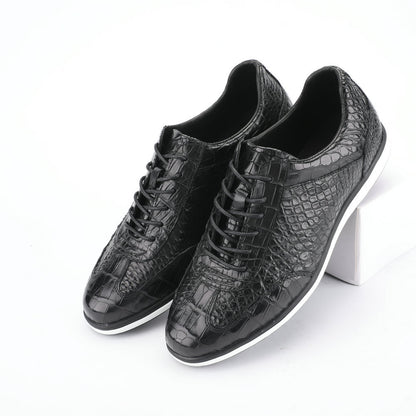ワニ皮本革 メンズ靴 職場ビジネス スポーツカジュアルシューズ