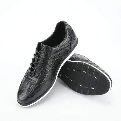 ワニ皮本革 メンズ靴 職場ビジネス スポーツカジュアルシューズ