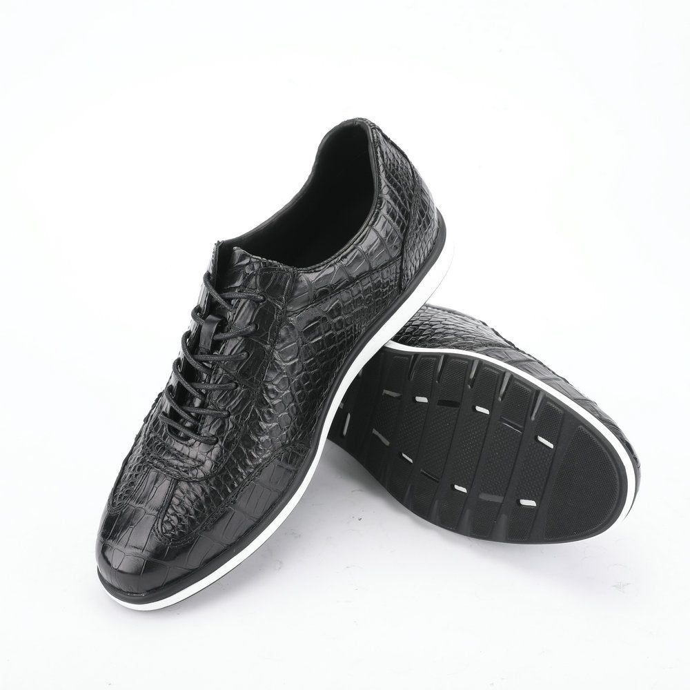 ワニ皮本革 メンズ靴 職場ビジネス スポーツカジュアルシューズ