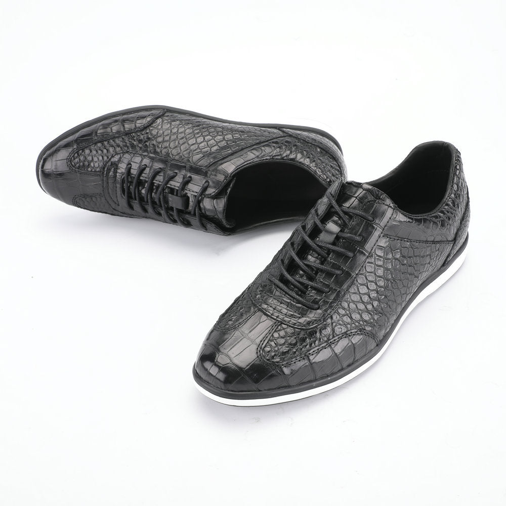 ワニ皮本革 メンズ靴 職場ビジネス スポーツカジュアルシューズ