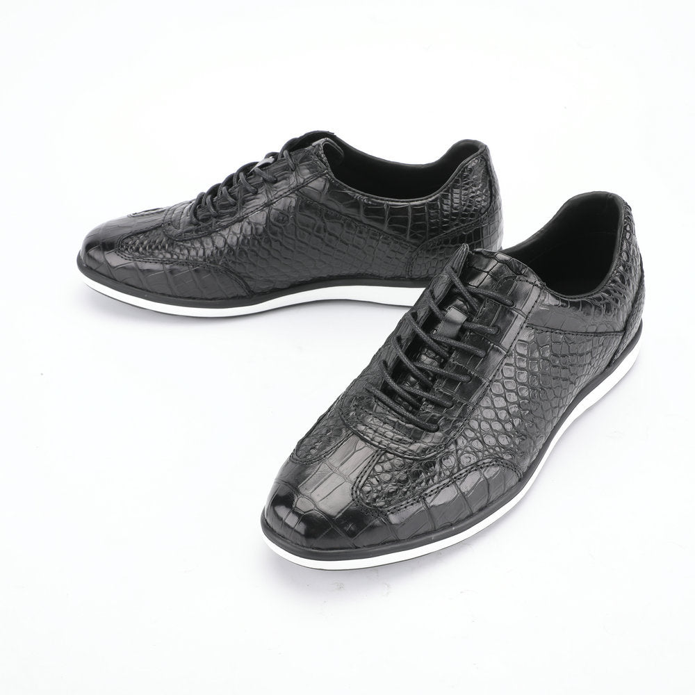ワニ皮本革 メンズ靴 職場ビジネス スポーツカジュアルシューズ