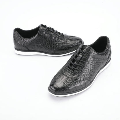 ワニ皮本革 メンズ靴 職場ビジネス スポーツカジュアルシューズ