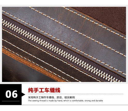 メンズショルダーバッグ 牛皮本革製 高品質 ヴィンテージ 大容量 男性斜めがけバッグ ブリーフケース