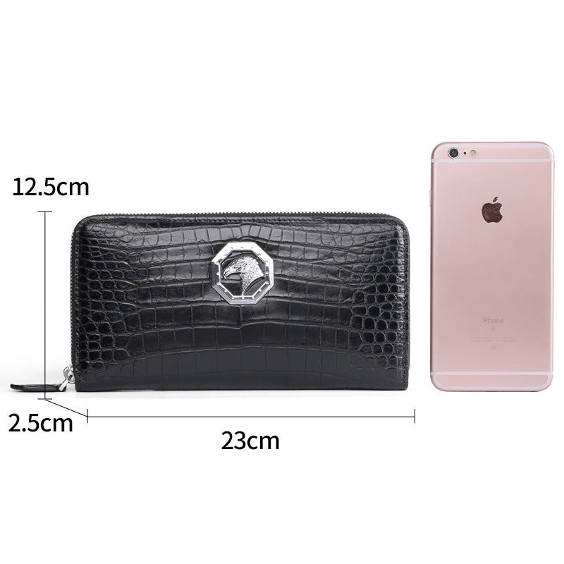 新型ワニ腹の皮本革長財布 メンズ財布ビジネス カジュアルメンズハンドバッグ