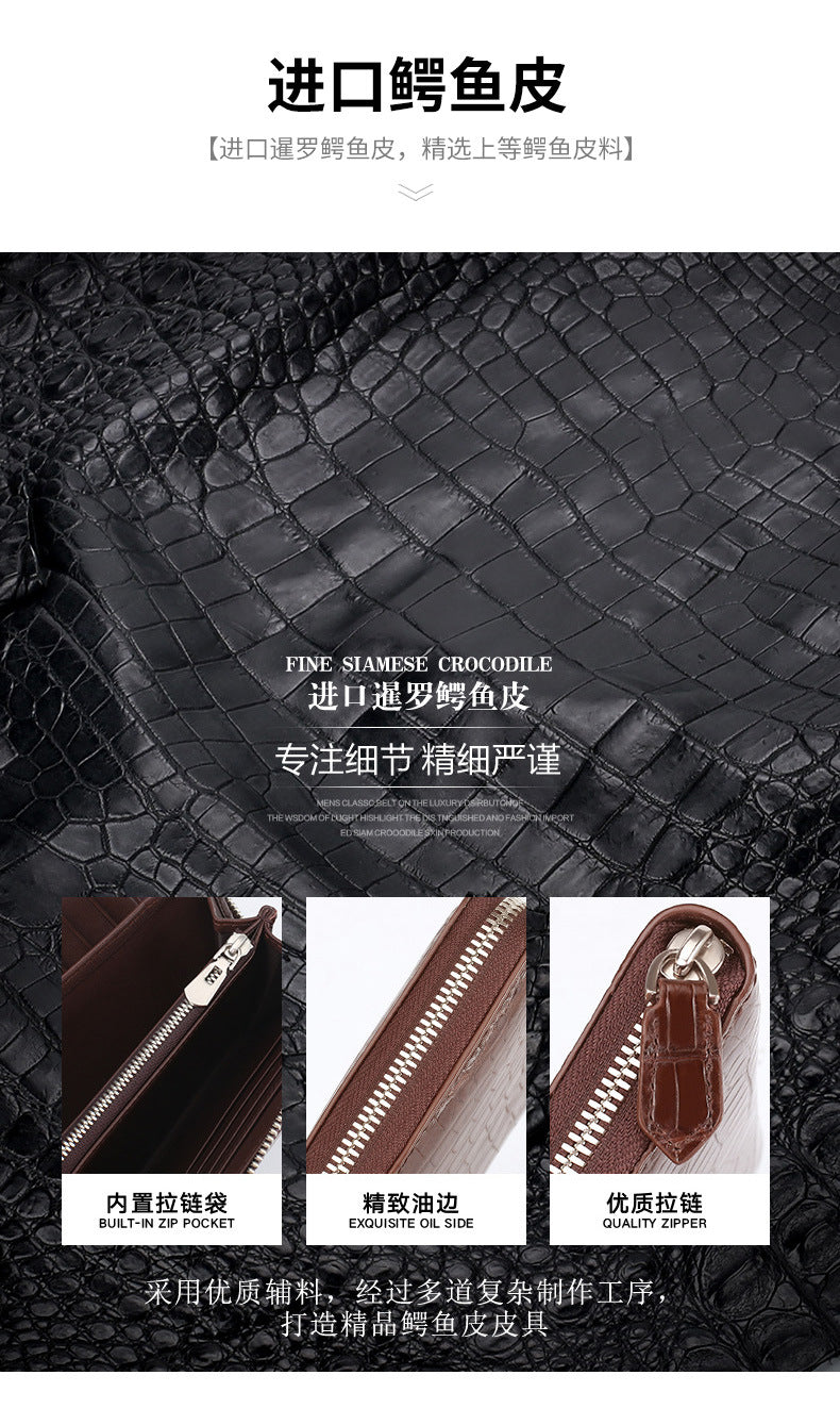 新型ワニ腹の皮本革長財布 メンズ財布ビジネス カジュアルメンズハンドバッグ
