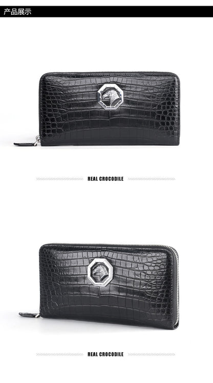 新型ワニ腹の皮本革長財布 メンズ財布ビジネス カジュアルメンズハンドバッグ