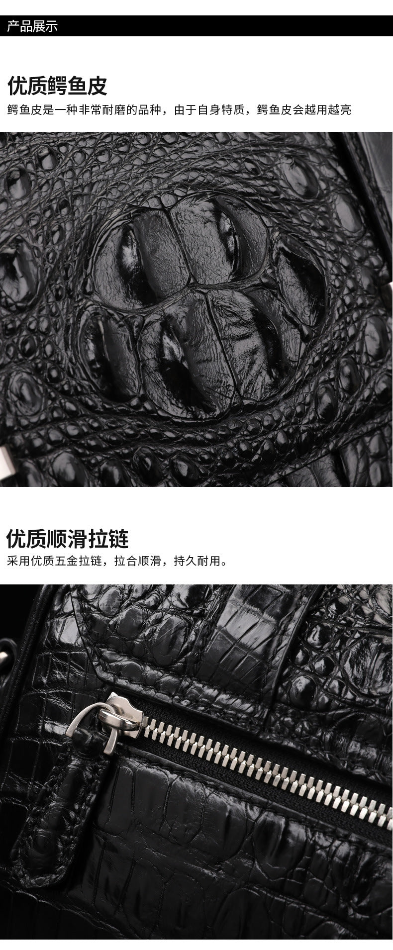 New Crocodile Skin Men's Cambridge Bag Genuine Leather High Quality Luxury Casual Business Crossbody Bag Shoulder Bag 
