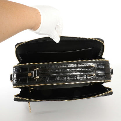 新品シャムワニ皮 メンズバッグ 本革 おしゃれ 通勤ビジネスバッグ 多機能ショルダーバッグ 斜めがけバッグ ハンドバッグ