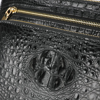 新品シャムワニ皮 メンズバッグ 本革 おしゃれ 通勤ビジネスバッグ 多機能ショルダーバッグ 斜めがけバッグ ハンドバッグ