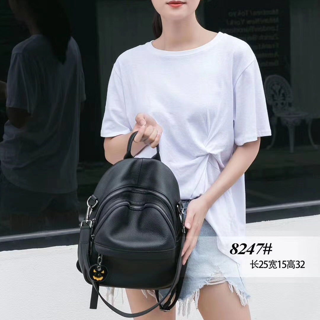 本革ショルダーバッグ女性大容量スショルダーバッグ牛革レディースリュックサック カジュアル