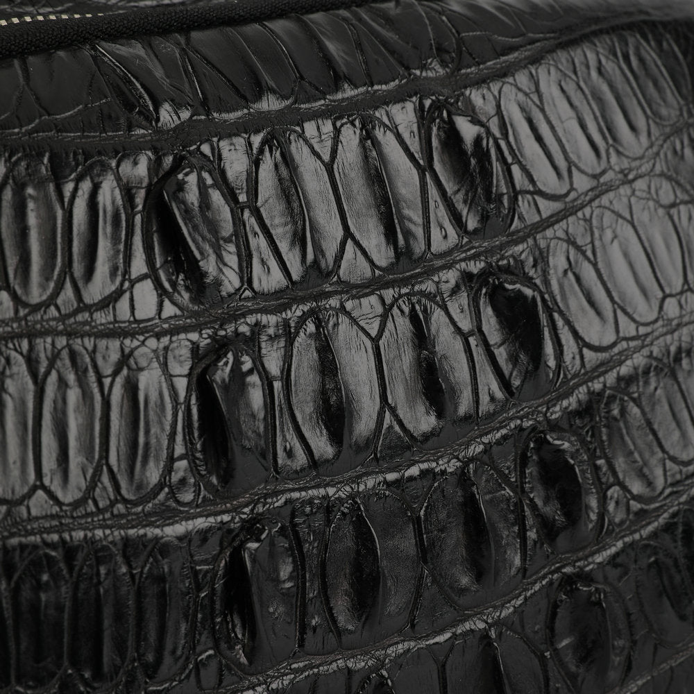 Siamese Crocodile Skin Men's Travel Bag Genuine Leather Travel Handbag Large Capacity Handbag 