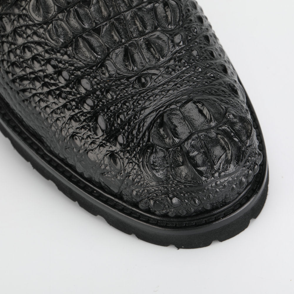 Crocodile leather genuine leather men's Martin boots business casual boots outdoor short boots 