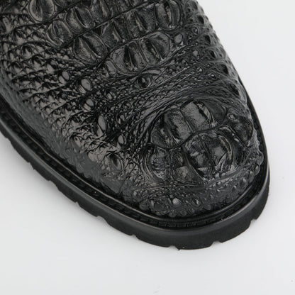 Crocodile leather genuine leather men's Martin boots business casual boots outdoor short boots 