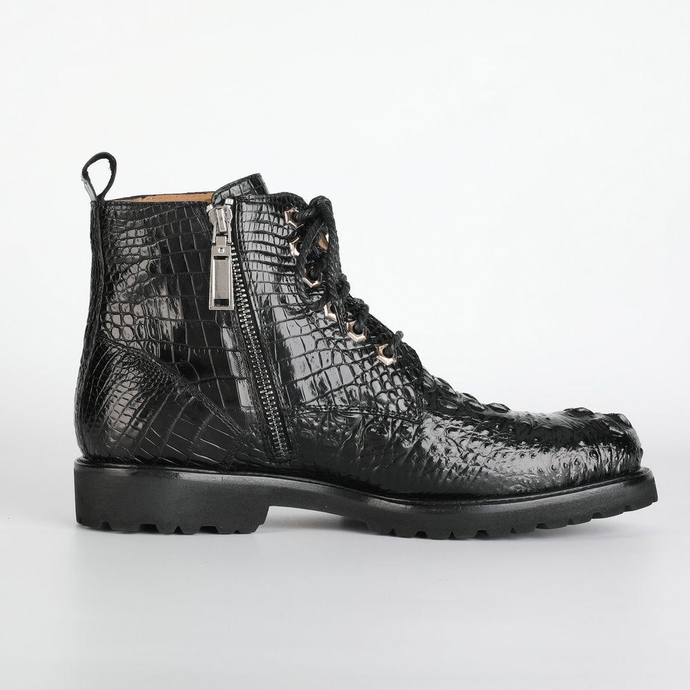 Crocodile leather genuine leather men's Martin boots business casual boots outdoor short boots 