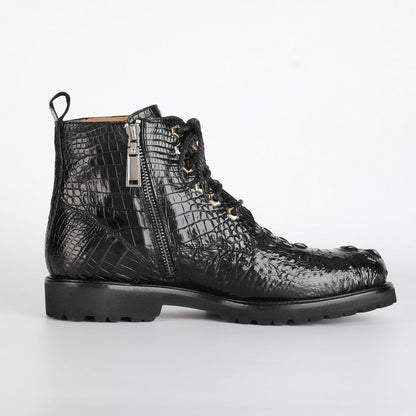 Crocodile leather genuine leather men's Martin boots business casual boots outdoor short boots 