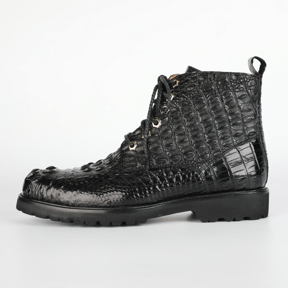 Crocodile leather genuine leather men's Martin boots business casual boots outdoor short boots 