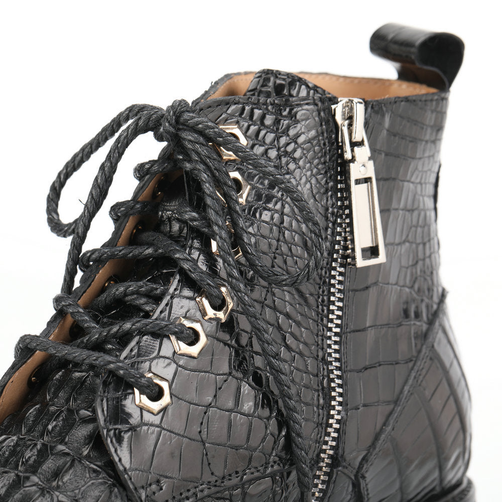 Crocodile leather genuine leather men's Martin boots business casual boots outdoor short boots 