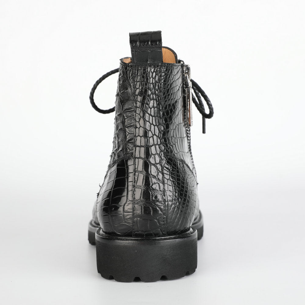 Crocodile leather genuine leather men's Martin boots business casual boots outdoor short boots 