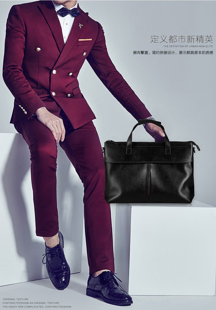 メンズハンドバッグ  牛皮本革製 高品質 カジュアル パソコンバッグ  男性ブリーフケース