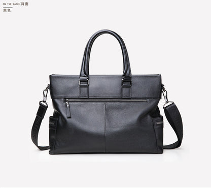 メンズハンドバッグ  本革製牛皮 ビジネス大容量 ブリーフケース 手提げかばん