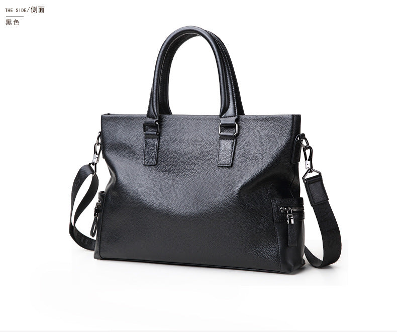 メンズハンドバッグ  本革製牛皮 ビジネス大容量 ブリーフケース 手提げかばん