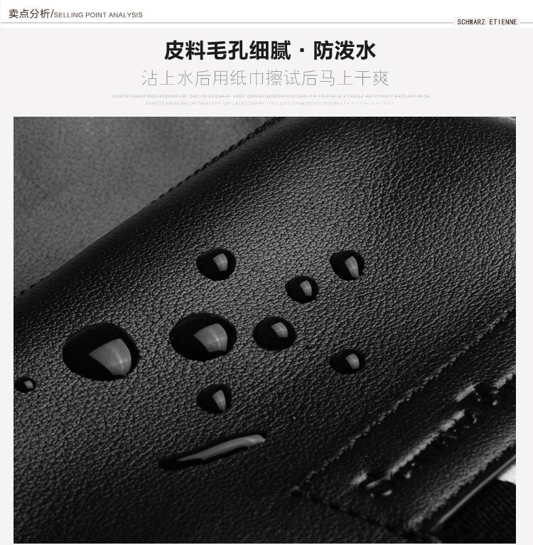 Men's Business Briefcase Made of Cowhide Genuine Leather High Quality Men's Handbag Handbag Computer Bag 