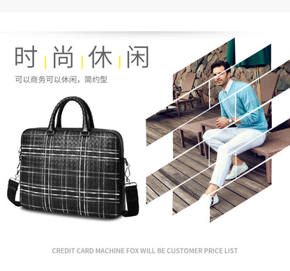 Men's handbag cowhide high quality men's handbag business briefcase crossbody shoulder bag 