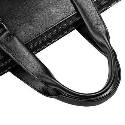 Men's Business Briefcase Made of Cowhide Genuine Leather High Quality Men's Handbag Handbag Computer Bag 