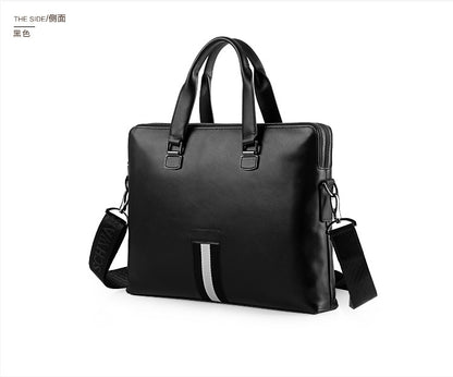 Men's Business Briefcase Made of Cowhide Genuine Leather High Quality Men's Handbag Handbag Computer Bag 