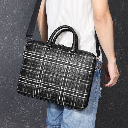 Men's handbag cowhide high quality men's handbag business briefcase crossbody shoulder bag 