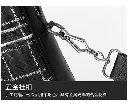 Men's handbag cowhide high quality men's handbag business briefcase crossbody shoulder bag 