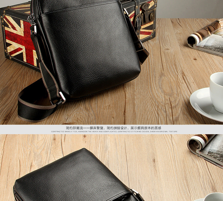 メンズショルダーバッグ 牛皮本革製 ファッション 大容量 斜めがけバッグ