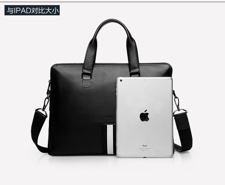 Men's Business Briefcase Made of Cowhide Genuine Leather High Quality Men's Handbag Handbag Computer Bag 