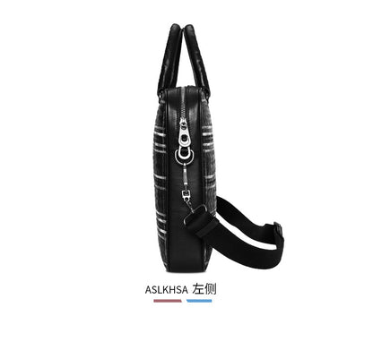Men's handbag cowhide high quality men's handbag business briefcase crossbody shoulder bag 